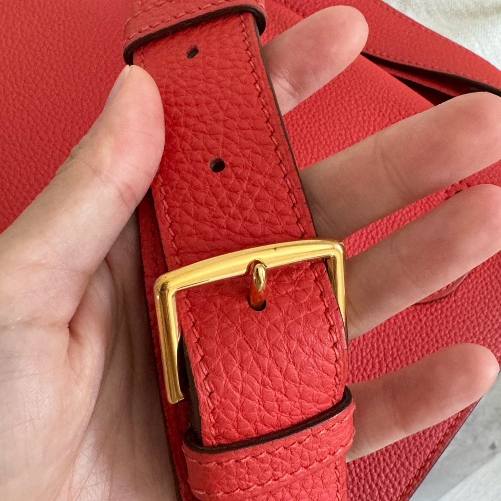 HERMES So Kelly 22 Togo Calfskin Orange - Picture 6 of 11